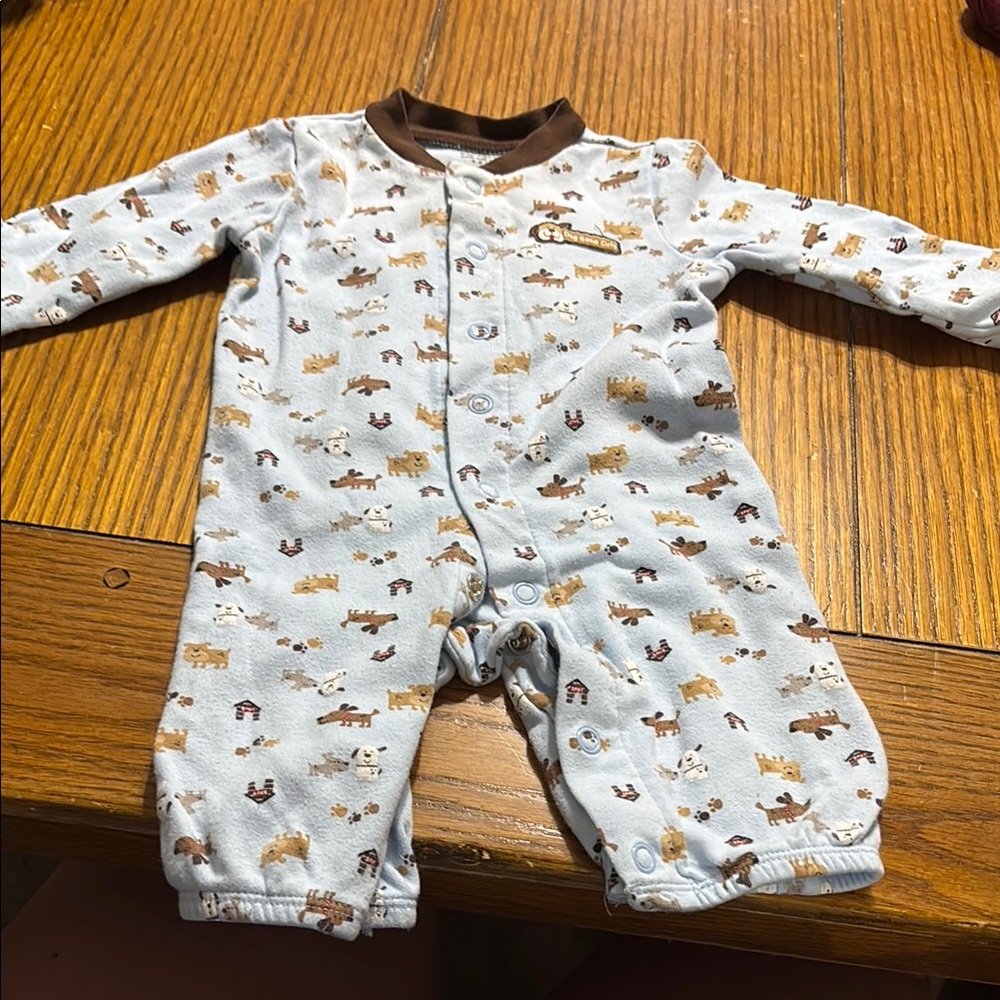 Brown and Cream Kids One Piece
